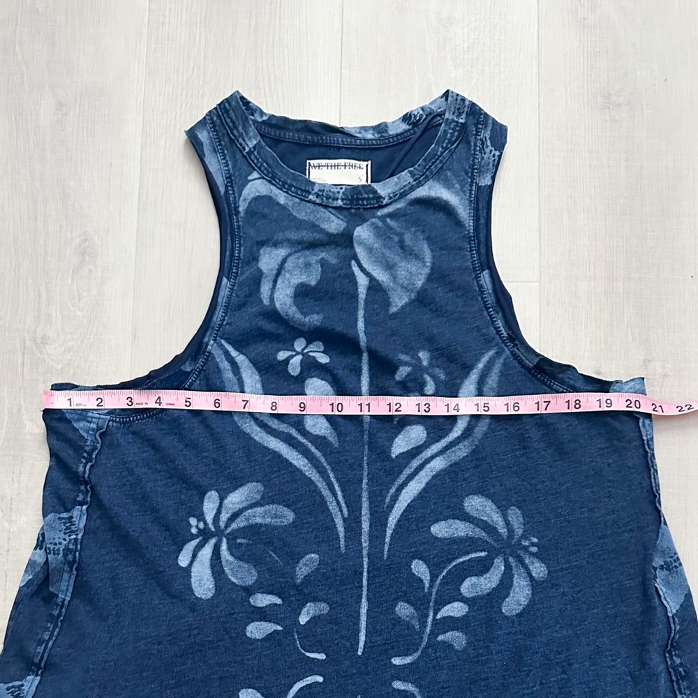 NWOT Free People We The Free Lilah Tank Tunic in Indigo Size Small - Picture 6 of 10
